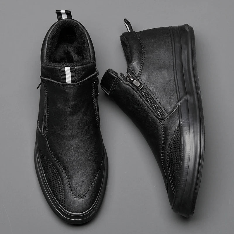 BROOKS LEATHER SNEAKERS